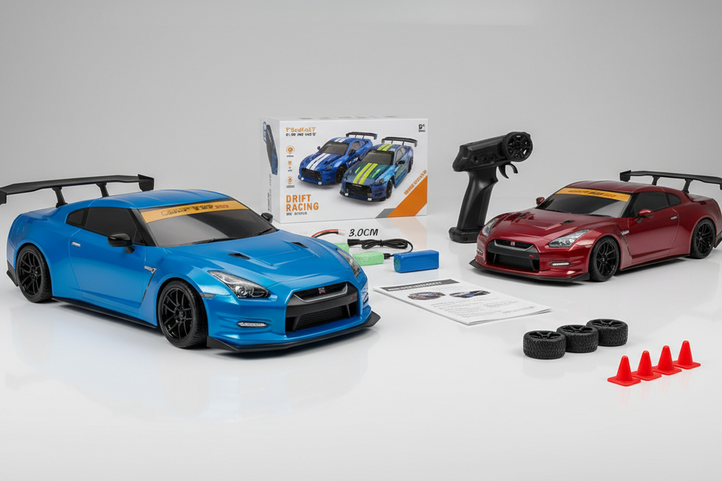 PlayVolt GT-R Drift Car - Bleue avec variante rouge