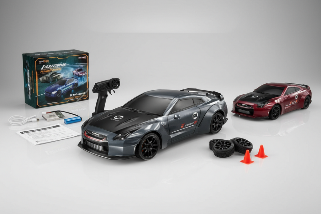 PlayVolt GT-R Drift Car - Grise avec variante rouge