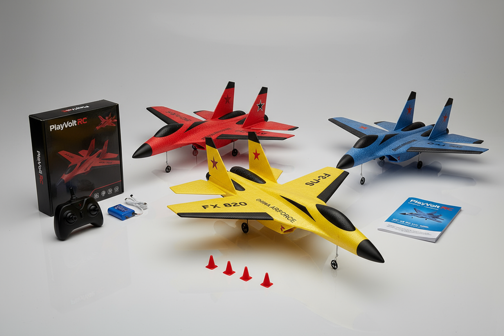 PlayVolt SU-35 Collection - Jaune, Rouge et Bleu